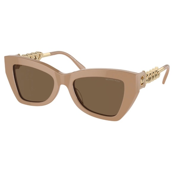New in Case Original MICHAEL KORS Montecito Sunglasses Butterfly Beige MK2205 - Picture 1 of 12